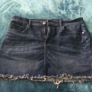 Never worn Express - Dark Wash Jean Skirt  size 12